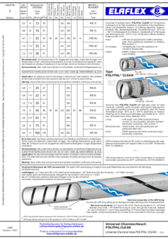 Universal Tank Hose POLYPAL CLEAN