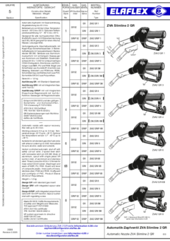 ZVA Slimline 2 GR Automatic Nozzle for Active Vapour Recovery Stage II