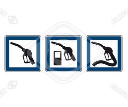 Icon / Web<br />Nozzle on Road Sign Icon / Web<br />Nozzle on Road Sign