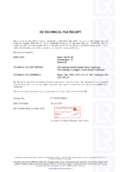 EU Technical File Receipt by Lloyd's Register: SBC, CBC
