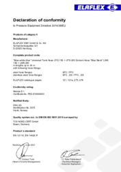 Declaration of Conformity Category II