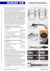 Tightening torques for thread
connections of petrol station equipment