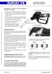 ZVA Slimline 2 GRV-WT Vapour Recovery Nozzle