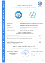 Certifikate No. VR2-1401-141 EU
to DIN EN 16321-1