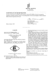 Certificate of Registration 'ELAFLEX-Rhombus'