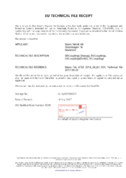 EU Technical File Receipt by Lloyd's Register: DDC, DAC, DGC, DCC