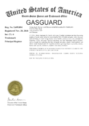 Certificate of Registration / Trademark: GasGuard