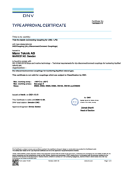 DNV
Type Approval to ISO 21593